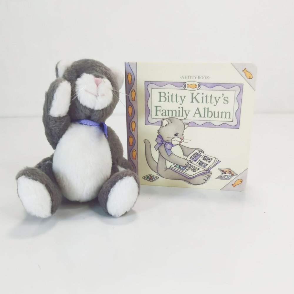 American Girl Bitty Kitty Plush & Bitty Kittys Family Album Book 2002